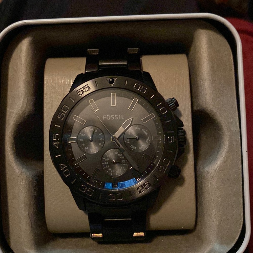fossil bannin blacked out